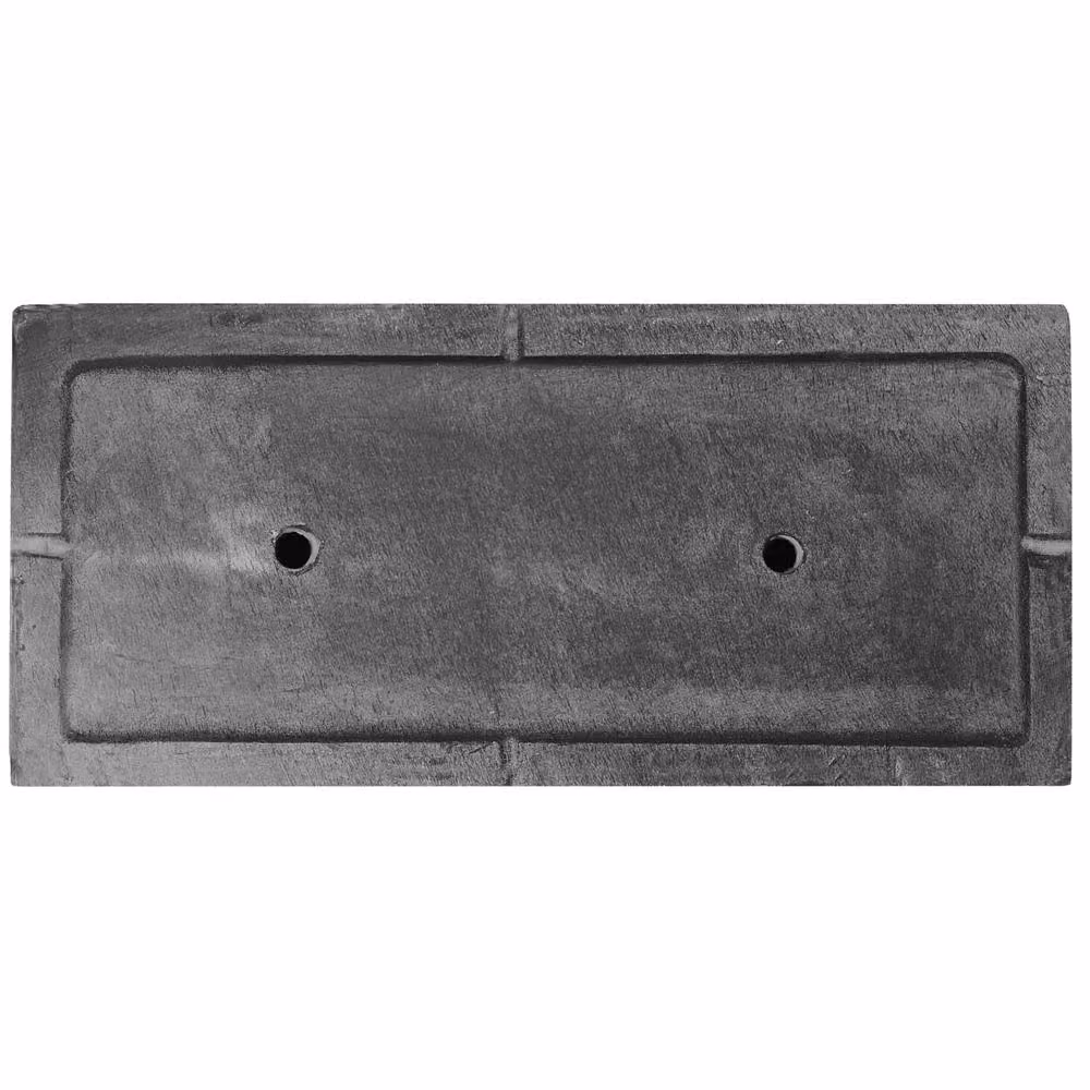 Wyld and Coco Black Fibre-Clay Rectangular Planter Tub W: 60 cm, D: 29 cm, H: 30 cm – 6