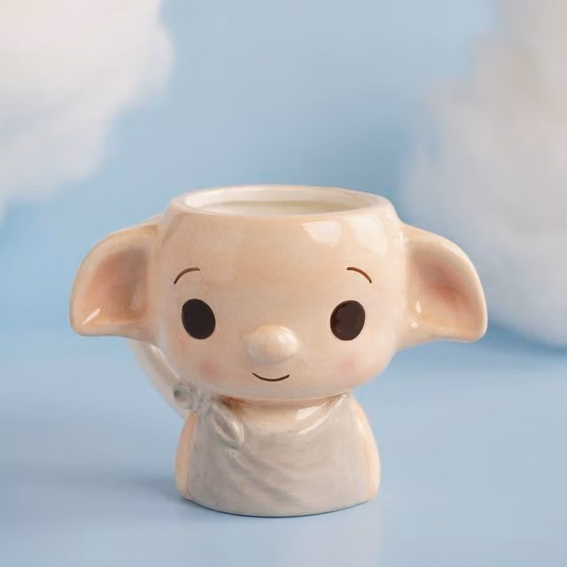 Warner Bros Harry Potter Back To Hogwarts 3D Ceramic Mug - Dobby, Beige – 1