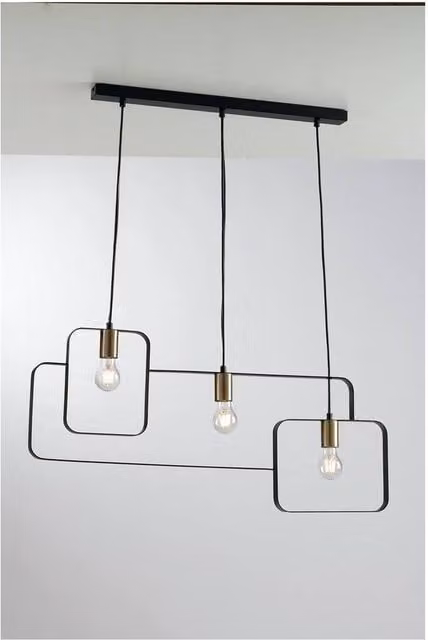 Netlighting Smith Bar Ceiling Pendant in Brushed Gold with E27 Socket