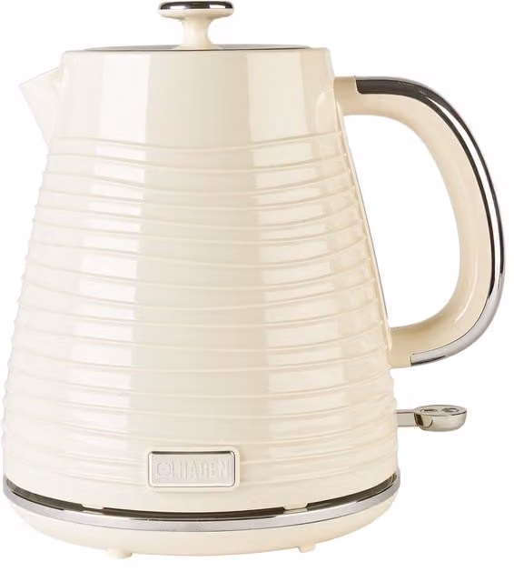 Haden Devon Fast Boil Kettle with 1.7 l Capacity and Auto-Shutoff in Cream