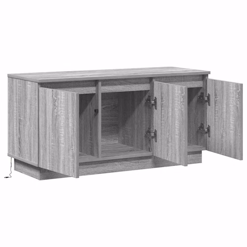 Berkfield Home Modern Grey TV Cabinet W/D/H: 100 x 38 x 49 cm – 4
