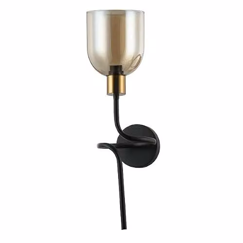 Netlighting Servio Modern Black Wall Lamp with E14 Socket