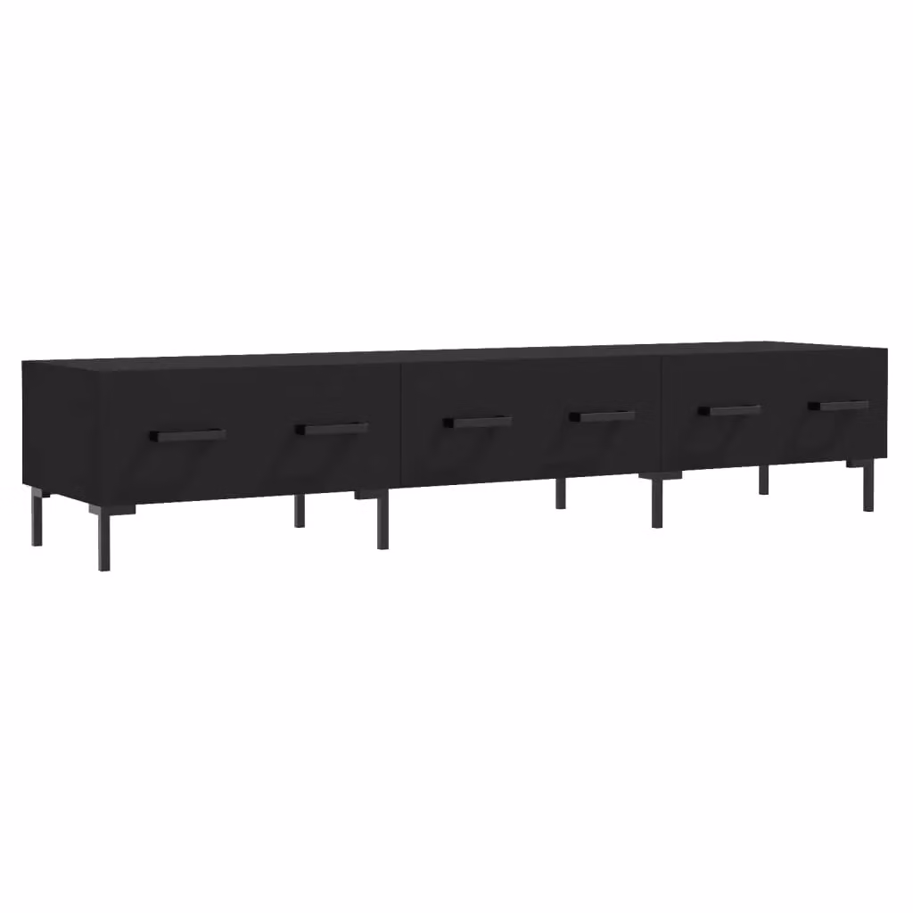 Berkfield Home Modern Black Matt TV Cabinet W/D/H: 150 x 36 x 30 cm – 2