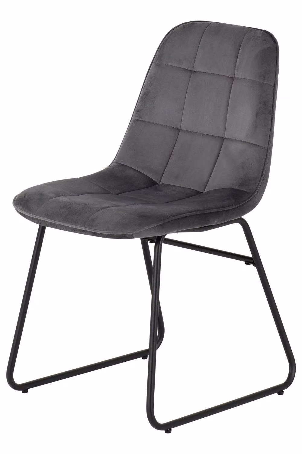 Seconique Quebec Wave Edge Dining Set with Lukas Chairs in Oak and Grey – 8