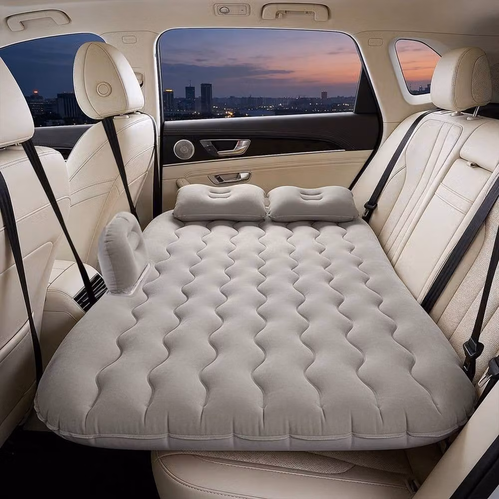 KORVIXA Inflatable Car and SUV Air Mattress Seat Cushion in Grey, Double Size – 2