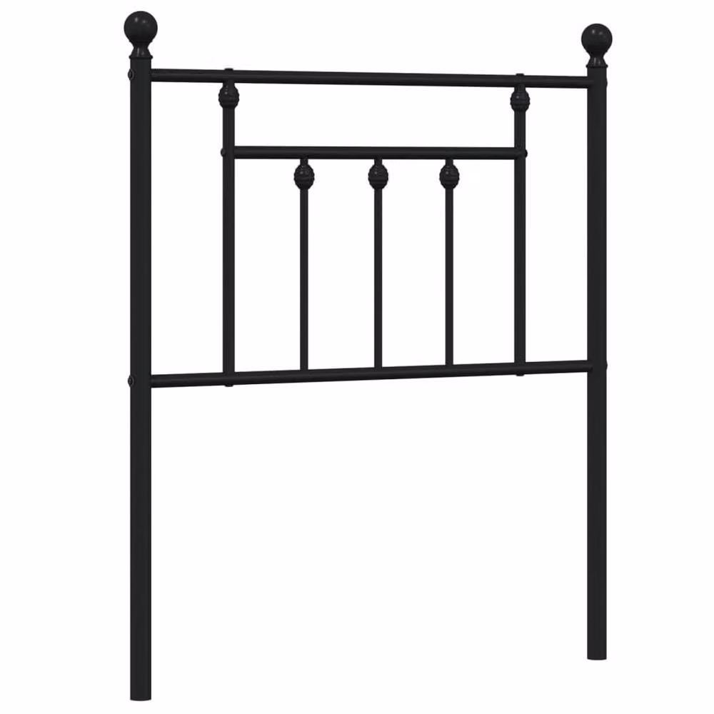 Berkfield Home Metal Headboard in Black, Width: 75 cm – 2