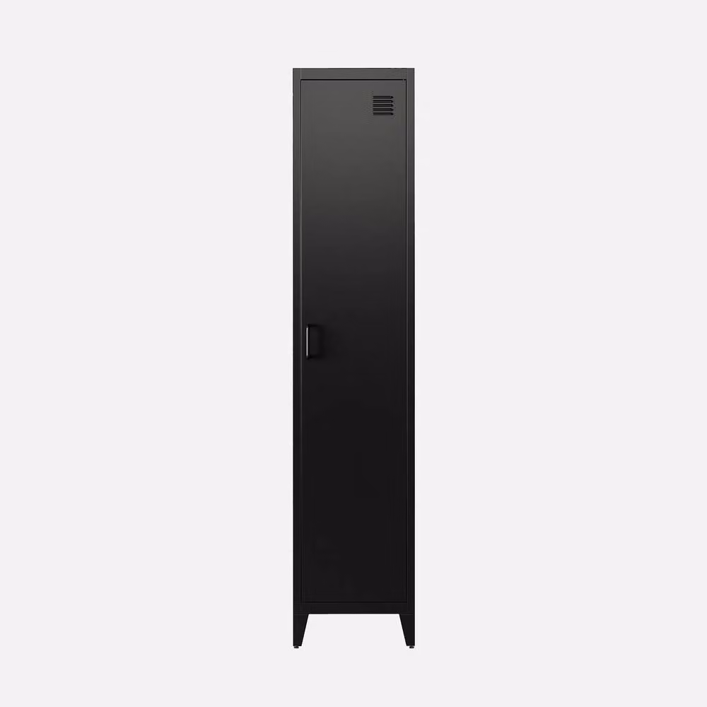 sweeek Metal Bedroom Cabinet Set of 3 in Black, H 180 x W 38 x D 35 cm – 2