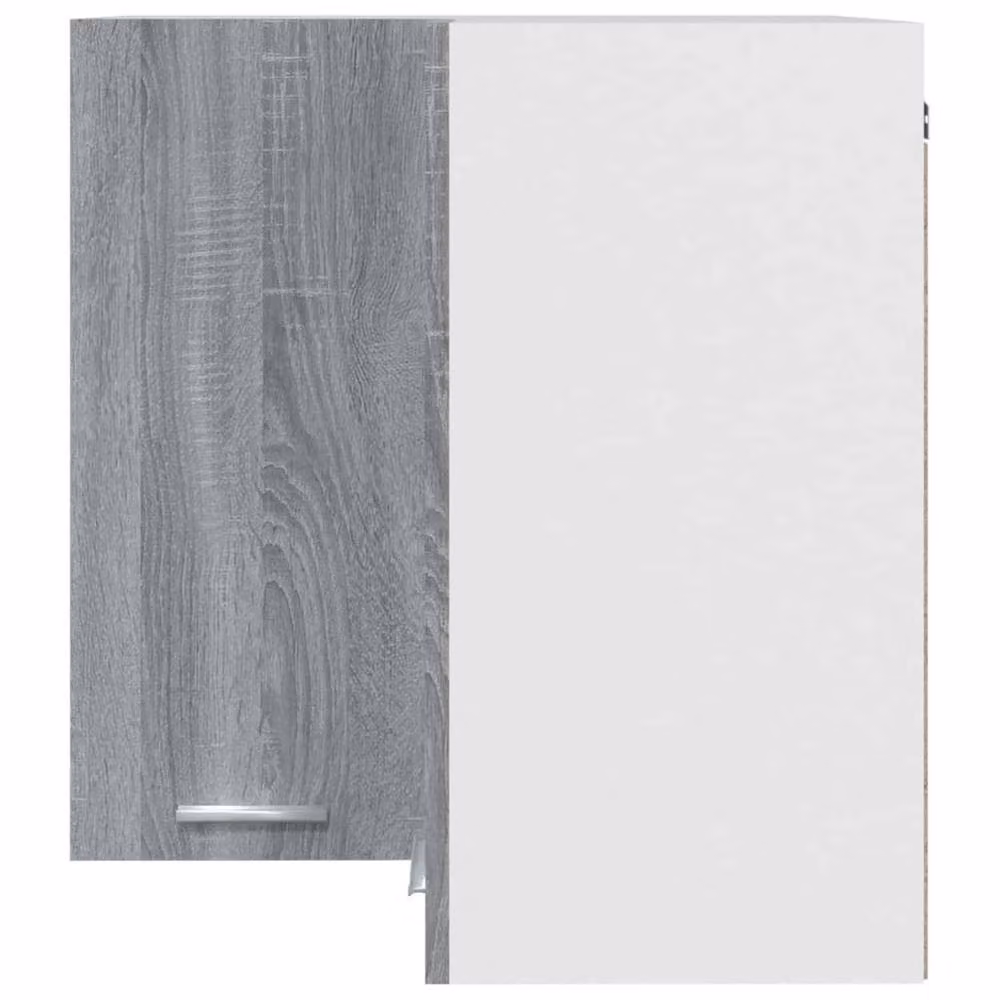 Berkfield Home Grey Sonoma Hanging Corner Cabinet W/D/H: 57 x 57 x 60 cm – 4