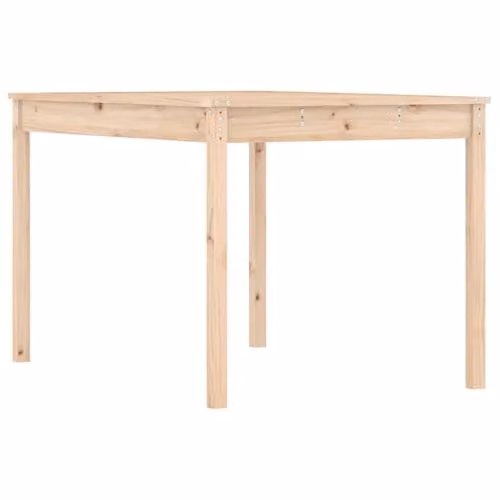 vidaXL Rectangular Garden Table in Brown and Beige Solid Pine Wood W/D/H: 121 x 82.5 x 76 cm – 1