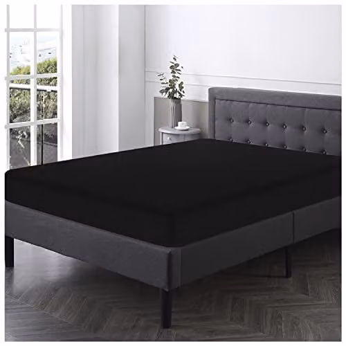 Smart Living Luxury Polycotton Bed Linen Set in Black, King Size (180 x 200 cm) – 1