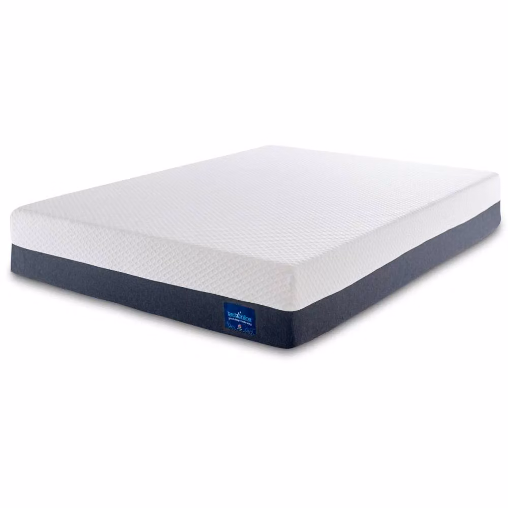 Bedzonline Memory Foam Mattress with Removable Cover, White, W/D/H: 120 x 200 x 17.78 cm – 2
