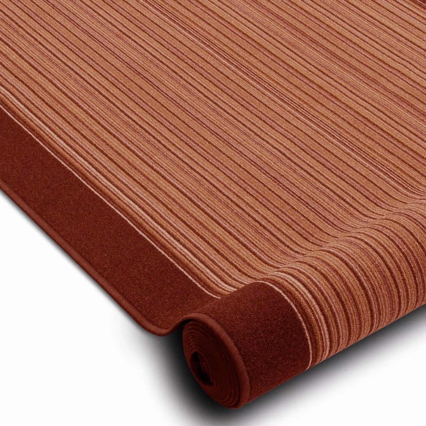 RugsX Carnaby Anti-Slip Striped Runner in Orange, W/D/H: 67 x 210 cm – 2