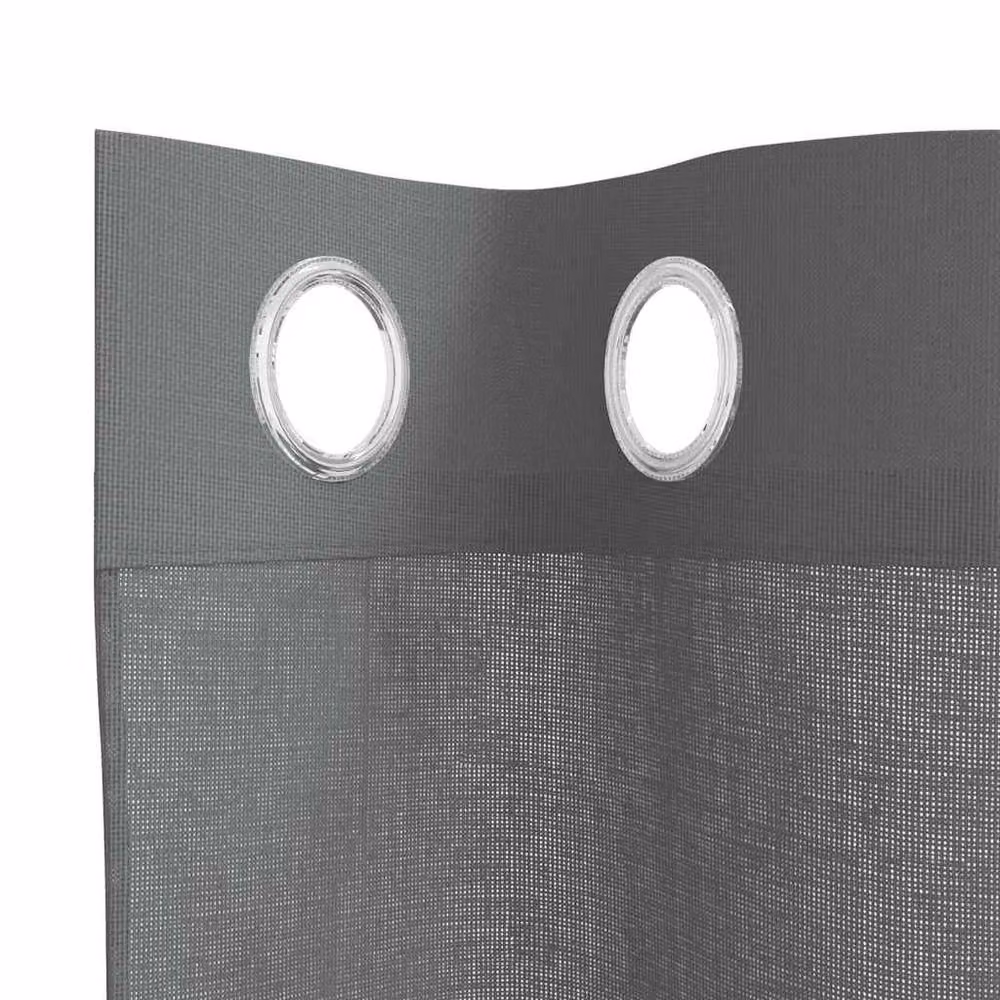 Berkfield Home Voile Curtains with Eyelets, 2 Pack, Grey, W: 140 cm, H: 300 cm – 4