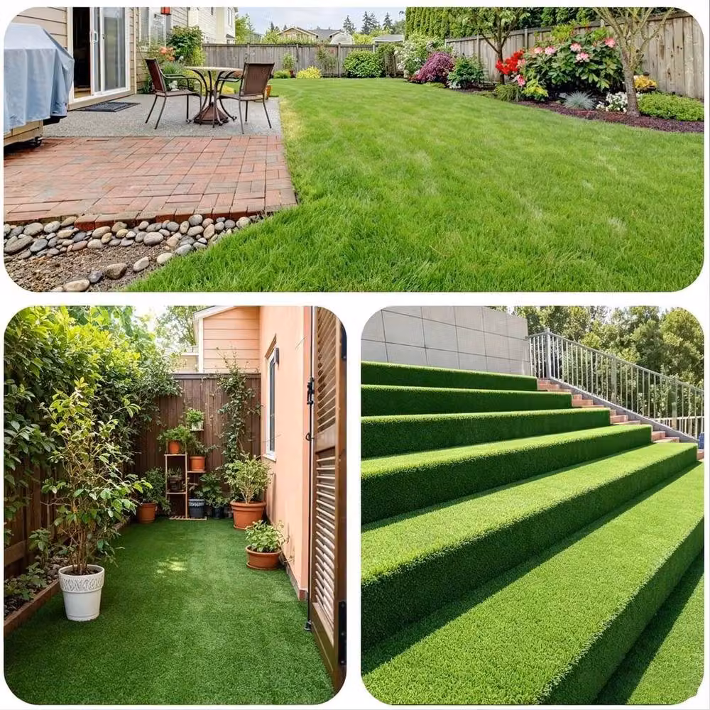 FLAVORA 10m Self Adhesive Artificial Grass in Green – 2
