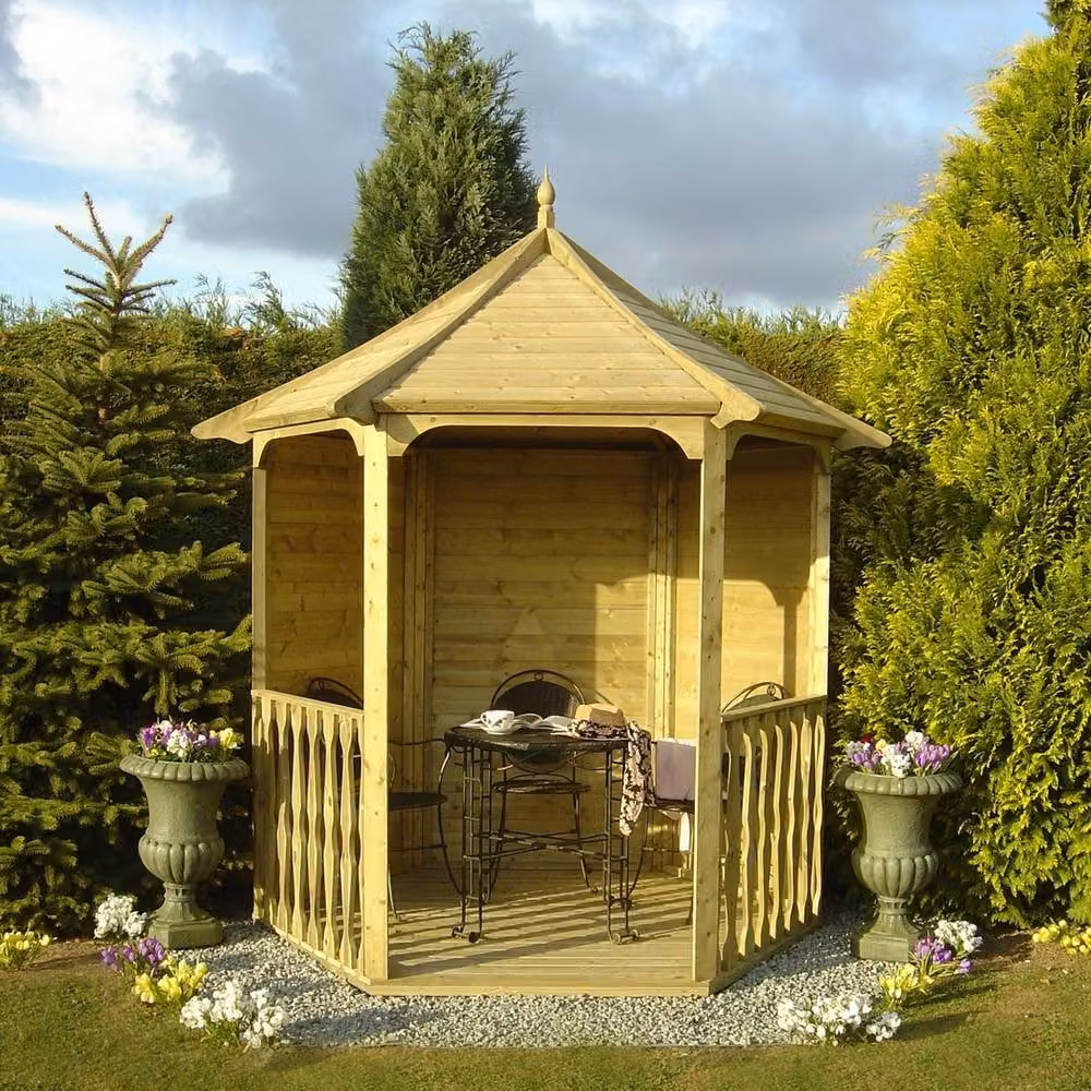 Shires Shire Arbour Garden Arch Seat in Light Brown – 4