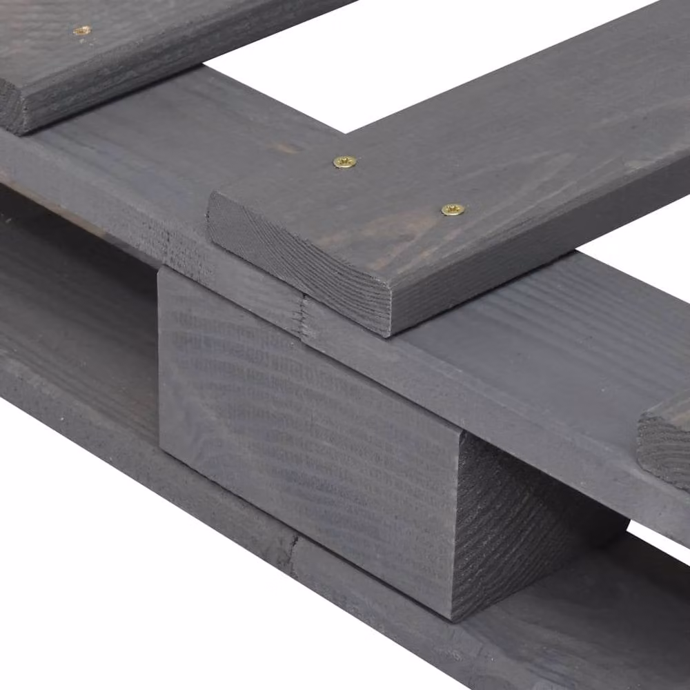 Berkfield Home Grey Solid Pine Wood Bed Frame W: 90 cm, D: 200 cm – 2