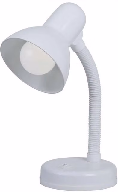 CGC Lighting Flexi White Traditional Flexible Tabletop Desk Lamp