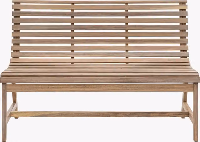 Perch & Parrow Daydreamer Outdoor Garden Bench in Brown Treated Hardwood