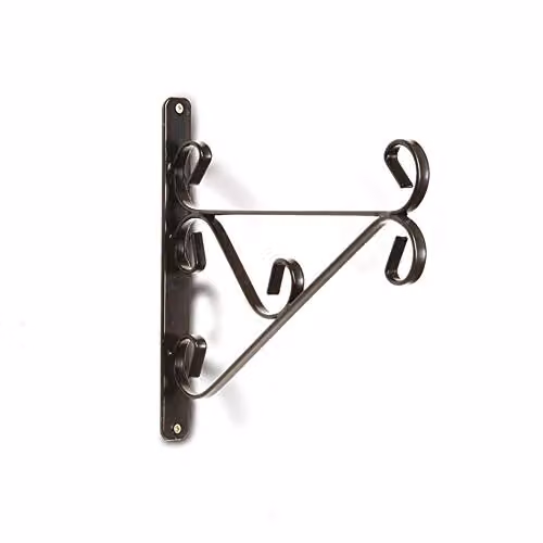Tom Chambers Traditional Hanging Garden Basket Bracket, 30cm, Black