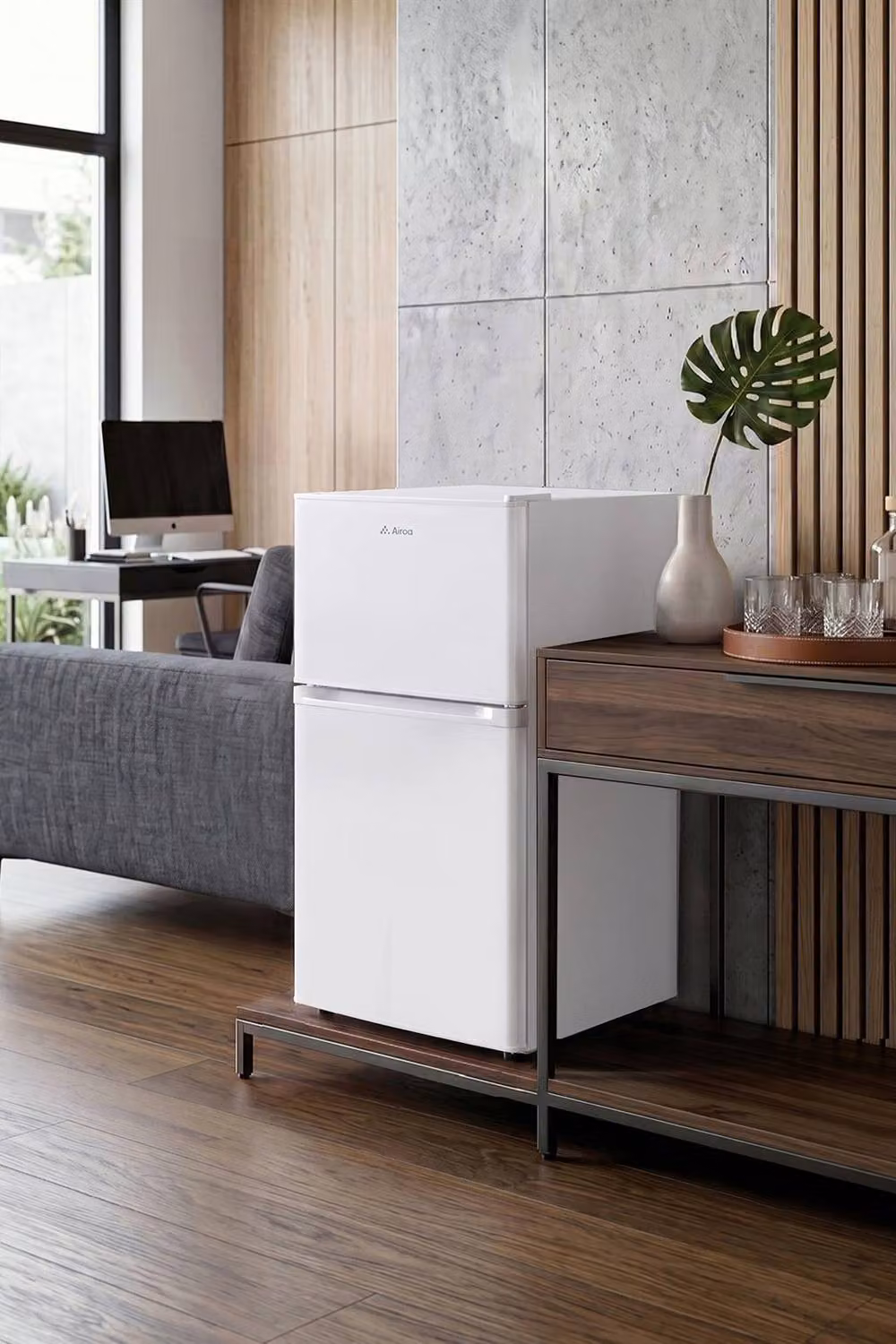 Amica 89L Freestanding Top Freezer Fridge in White – 4