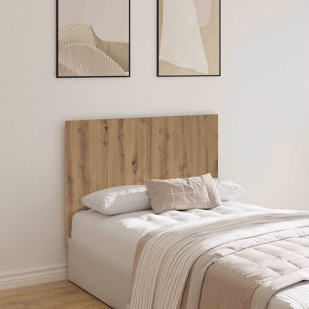 Berkfield Home Artisan Oak Bed Headboard in Brown, W: 120 cm, D: 1.5 cm, H: 80 cm – 2