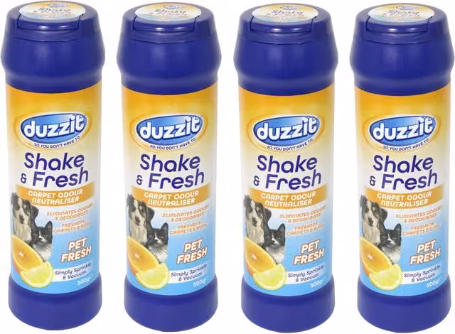 Duzzit Shake and Fresh Carpet Odour Neutraliser, 500 g, White/Multicolour