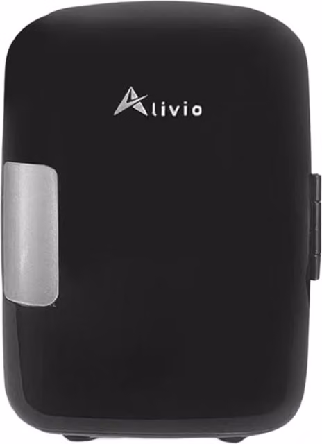ALIVIO Portable Mini Fridge, 4L Compact Electric Cooler and Warmer, Black