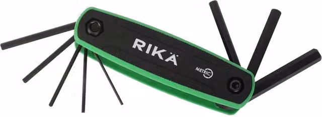 Rikä 8pc Metric Folding Hex Key Set in Green