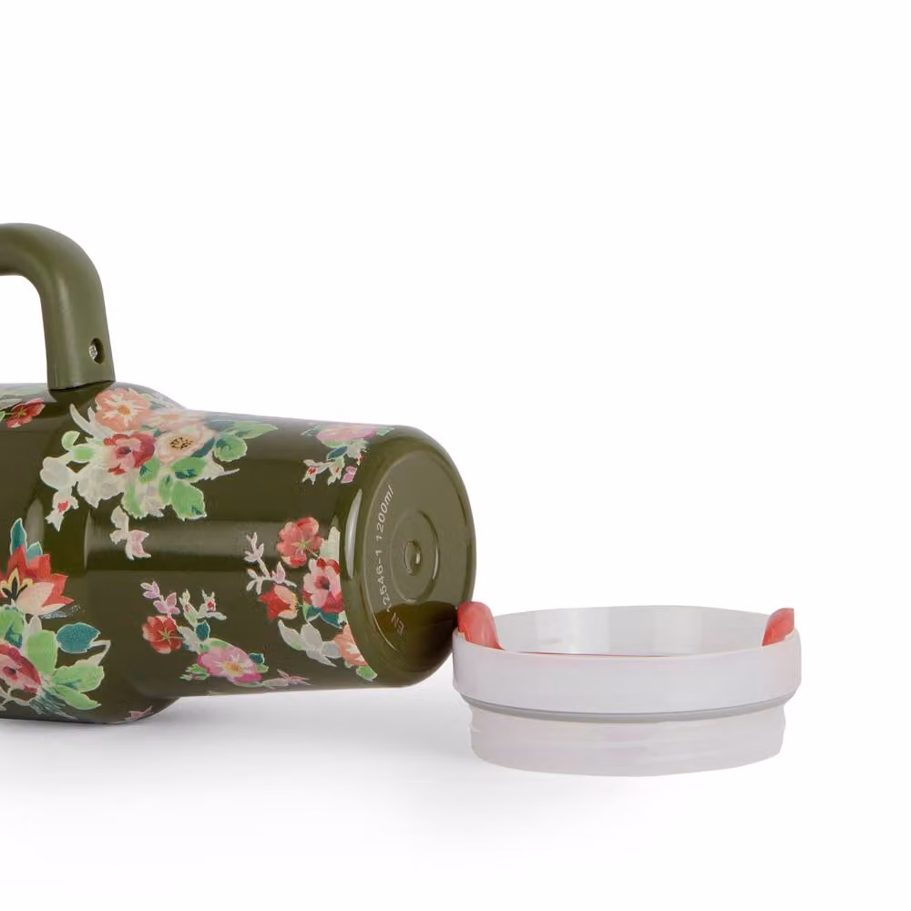 Regatta Cath Kidston Khaki Archive Floral Stainless Steel Insulated Mug with Lid, 1.2 l – 2