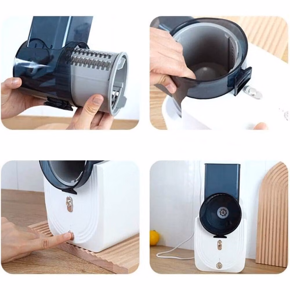 EONLION White Electric Salad Slicer and Fruit Cutter – 4