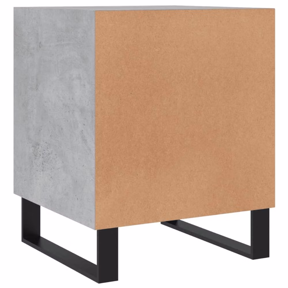 Berkfield Home Modern Bedside Cabinets, 2 Pack, Concrete Grey, W/D/H: 40 x 40 x 50 cm – 3