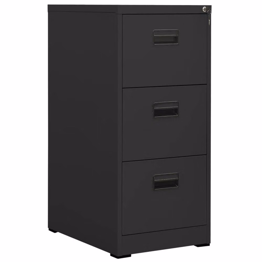 Berkfield Home Modern Filing Cabinet in Anthracite Grey, W/D/H: 46 x 62 x 102.5 cm – 2