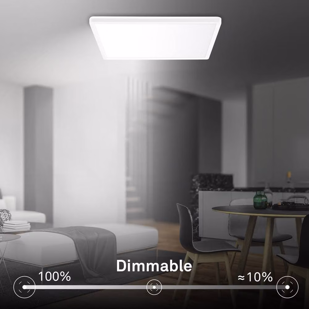 Briloner White Slim LED Ceiling Light Panel, Dimmable, 42 cm – 2