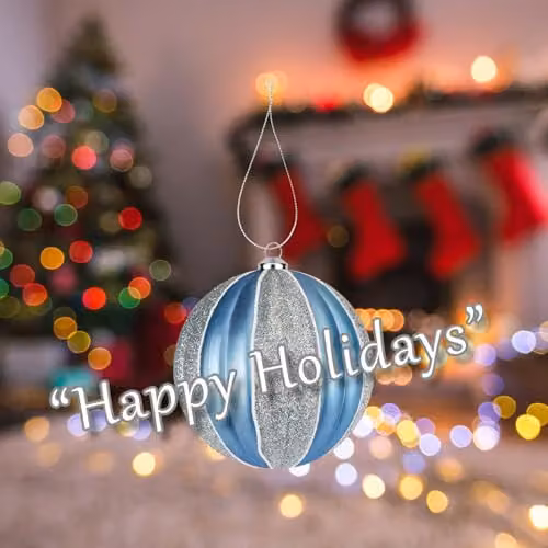 VFM e-Store Silver Christmas Hanging Ball Bauble Decoration – 3