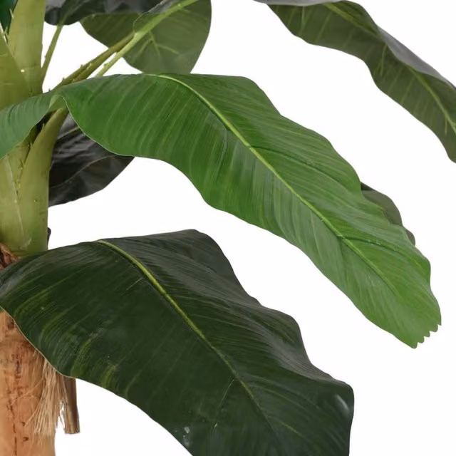 Berkfield Home Realistic Artificial Banana Tree with 19 Leaves, Green, Height: 180 cm