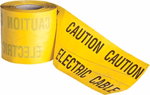 Prosolve ELECT/DET Detectable Underground Electric Cable Warning Tape, Yellow
