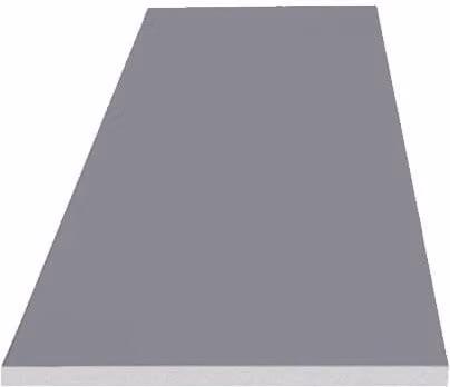 Freefoam PVC Smooth Soffit Board, Grey, Pack of 2, H: 200 mm, W: 10 mm, L: 5 m