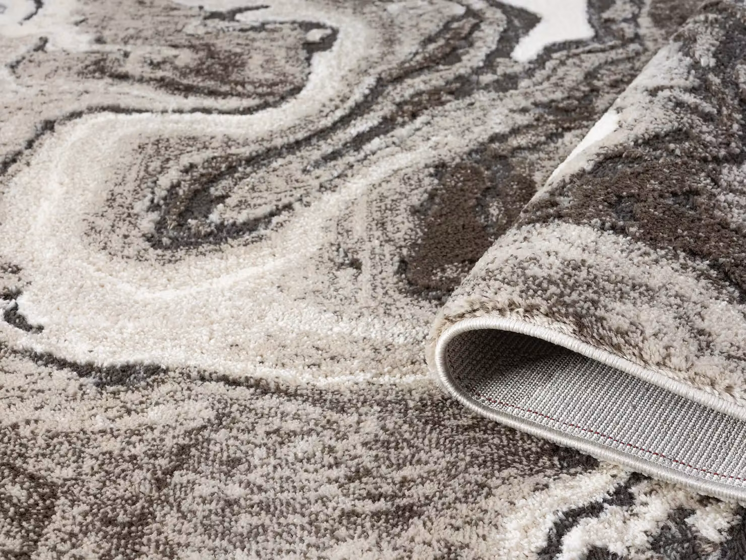 Desire Rugs Eleanor Modern Abstract Living Room Area Rug in Beige and Brown, W: 120 cm, L: 170 cm – 3
