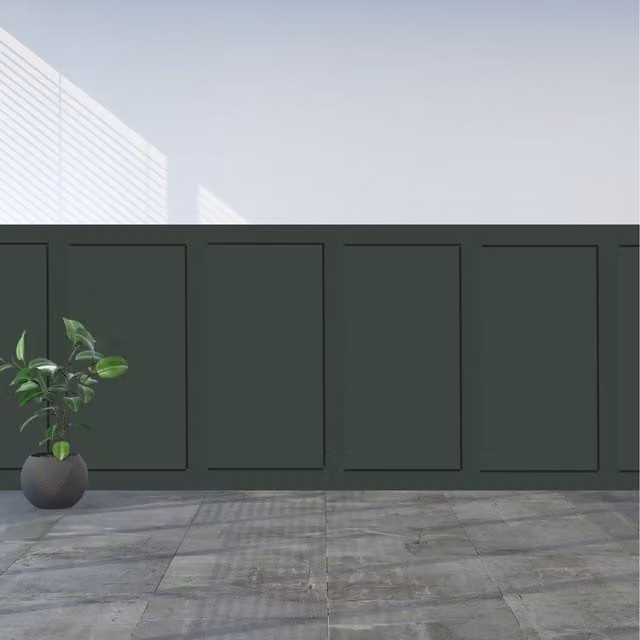 Groundlevel 6 Piece Plain MDF Wall Panel Kit in Brown and Green