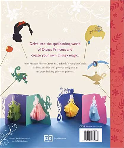 DK Disney Princess Craft Book, Multicolour, H: 25.4 cm – 2