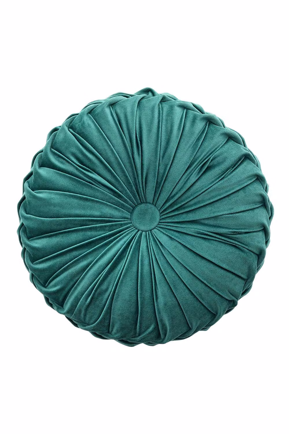 Living and Home Round Velvet and Cotton Throw Pillow in Green – 2
