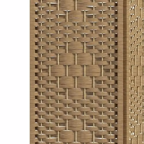 HOMCOM 4 Panel Folding Room Divider Privacy Screen, Natural Wood, W/H: 160 x 170 cm – 4