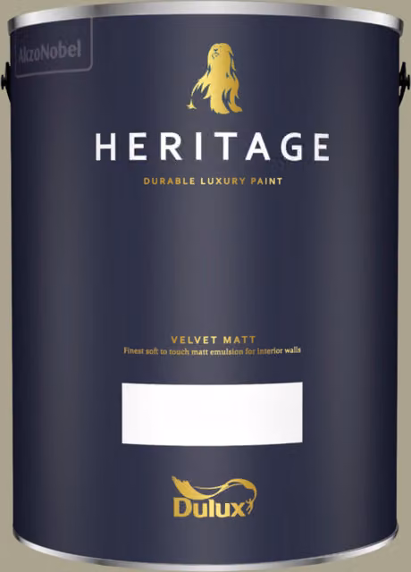 Dulux Trade Heritage Matt Dispersion Paint in Olive Tree Green, 5 l