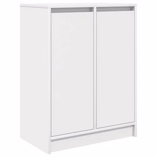 vidaXL White Minimalist Sideboard in MDF, W/D/H: 57 x 34 x 76 cm
