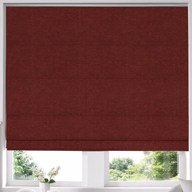 Terrys Made to Measure Blackout Roman Blind in Red Polyester