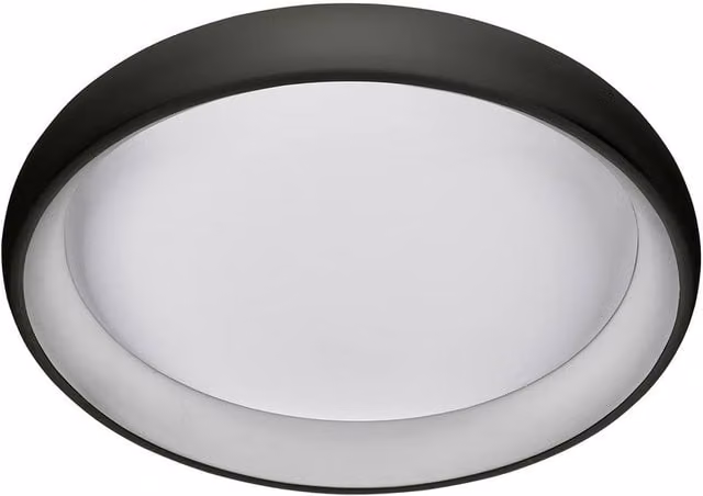 Netlighting Alessia Modern LED Flush Ceiling Light, 4000K, Black