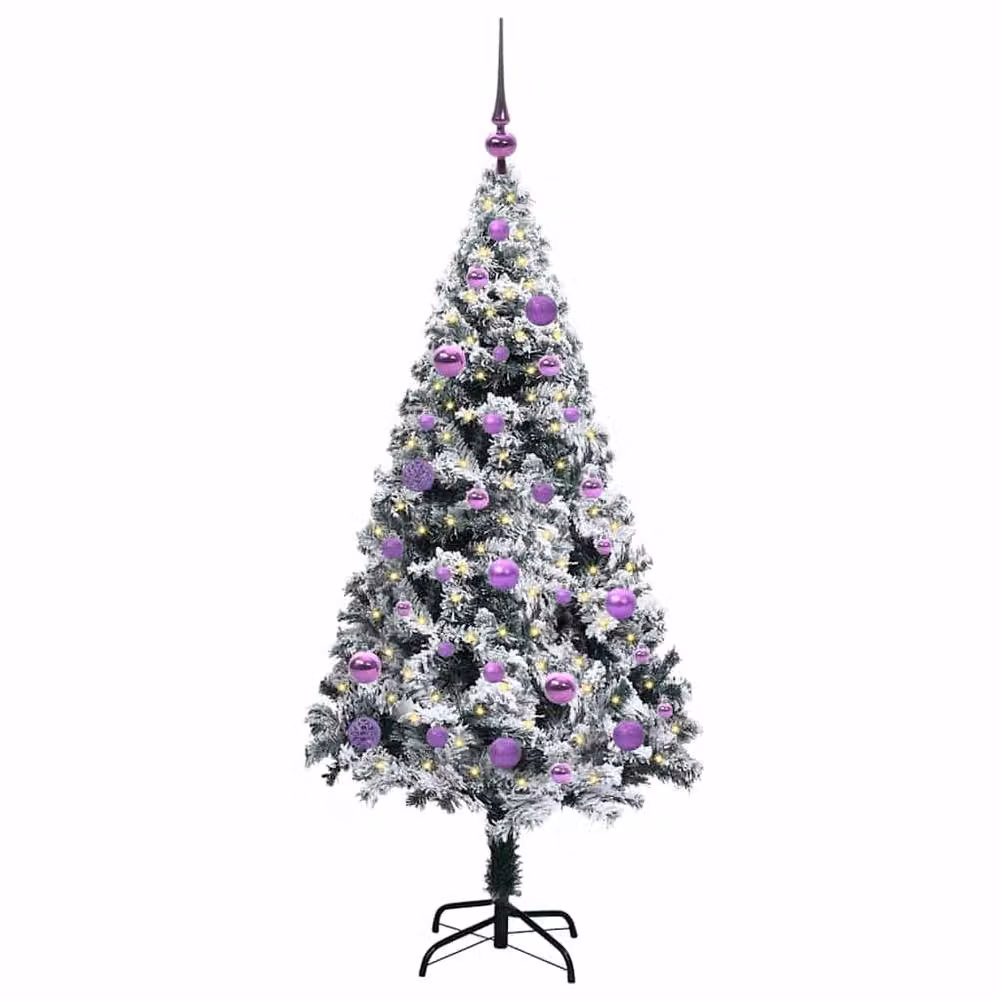 Berkfield Home Artificial Green Christmas Tree with 150 LEDs and Stand, Height: 150 cm – 3