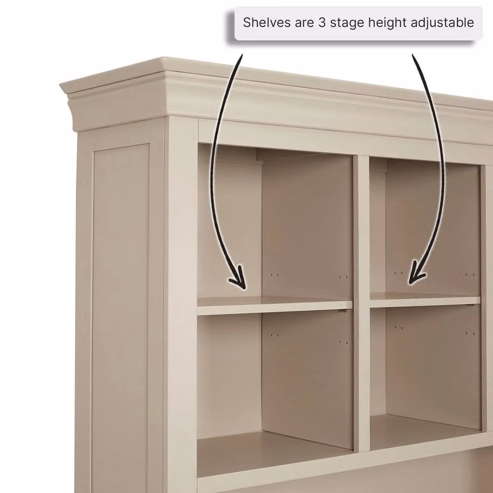 FORGEVIO Wilmslow Sideboard with Dresser Top in Dove Grey – 2