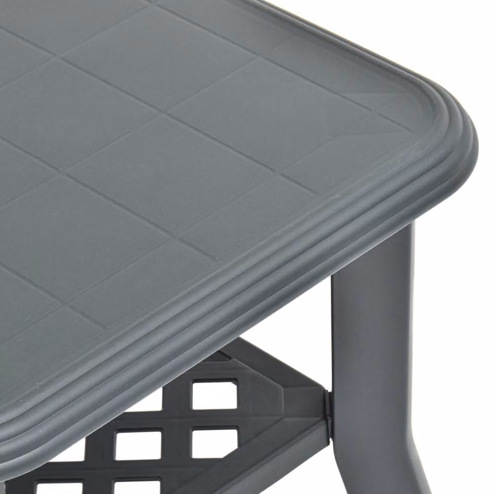Berkfield Home Green Plastic Garden Coffee Table W: 90 cm, D: 60 cm, H: 46 cm – 3