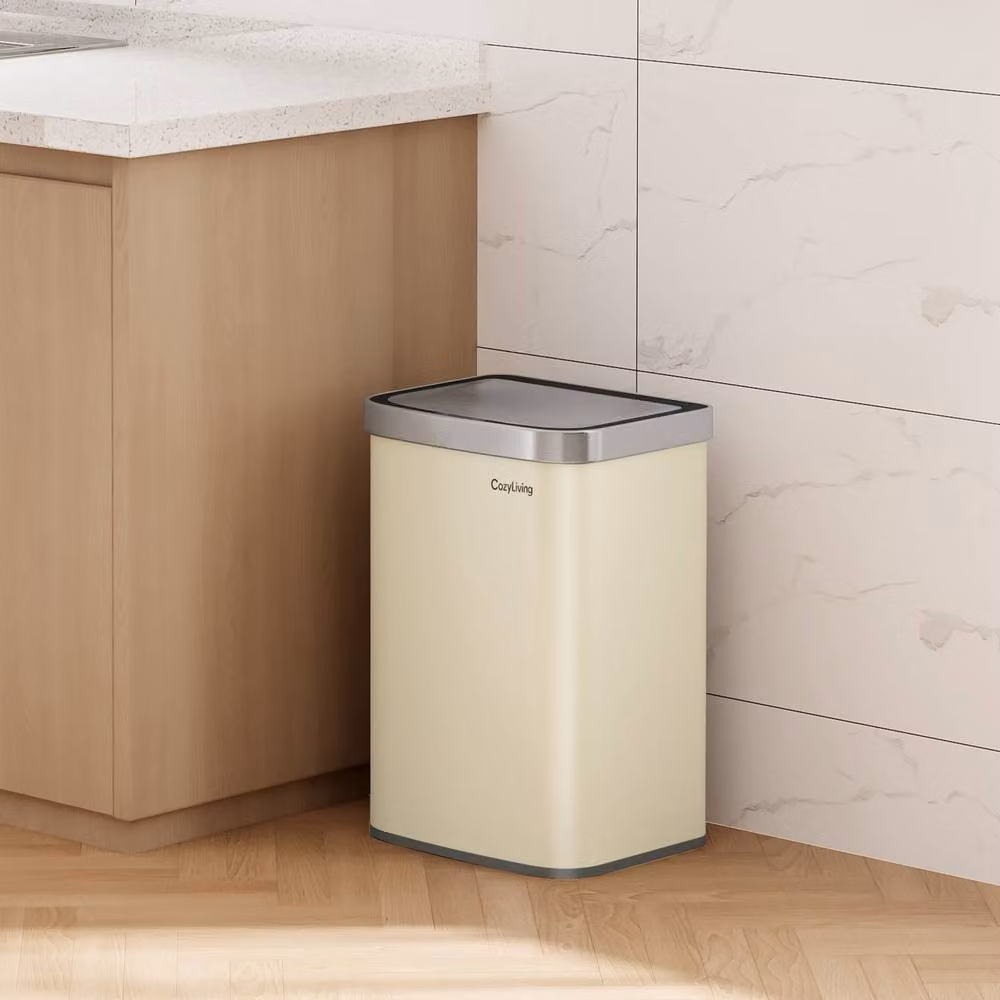 MCC Direct Smart Sensor Motion Activated Kitchen Waste Bin, 16L, Beige – 5